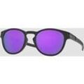 Oakley Latch Matte Black Sonnenbrille prizm violet