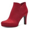 Tamaris High-Heel-Stiefelette, Abendmode, High-Heel-Stiefelette, Ankleboots im femininen Look, rot
