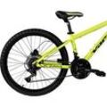Vario Mountainbike XC DIABLO 24 DISK MTB Hardtail 24 Zoll RH 34cm 21-Gang gelb schwarz