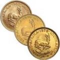 7,32 g Gold 2 Rand Südafrika diverse Jahrgänge