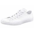 Converse Chuck Taylor Basic Leather Ox Monocrome Sneaker, weiß