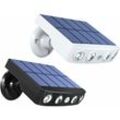 Solarleuchten Außen Solar-Bewegungsmelder Sicherheitsleuchten mit 3 Modi 120° Weitwinkel Solarbetriebene LED-Leuchten Wasserdichte Wandleuchten für