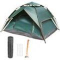 Doppeldeckiges wasserdichtes Pop-Up-Zelt zum Wandern, tragbares automatisches Zelt für Camping für 4 Personen - Lycxames