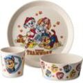 KOZIOL Kindergeschirr-Set Kleiner Teller + Schale + Becher CONNECT GROW PAW PATROL (3-tlg), 1 Personen, Kunststoff, 100% melaminfrei & recycelbar, CO² neutral in Deutschland produziert!, beige