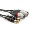 Sommer Cable HBP-M2C2-0600 Audio Adapterkabel [2x Cinch-Stecker - 2x XLR-Stecker 3 polig] 6.00 m Schwarz