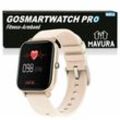 MAVURA GOSMARTWATCH PRO Smartwatch Bluetooth Fitnesstracker Fitness Armband Smartwatch für Android und Apple IPhone iOS Samsung Huawei HTC Xiaomi