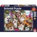 Schmidt Spiele Puzzle 500 Teile Schmidt Spiele Puzzle Katzen-Selfie 58391