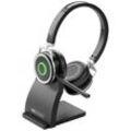 B2Bworkplace BUSINESS START Computer B-Ware (beschädigte / fehlende Verpackung) On Ear Headset Bluetooth® Stereo Schwarz Headset, inkl. Lade- und