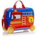 Heys Kinderkoffer Kinderkoffer Heys Kids Ride-On Luggage, 4 Rollen, Kindertrolley, Kinder Reisegepäck, Feuerwehrauto, Handgepäck, rot