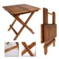 Home4Living Klapptisch Beistelltisch klappbar Holztisch Gartentisch Akazie geölt Tisch