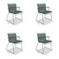 Houe CLICK Dining Chair mit Bambusarmlehnen 4er Set Pine Green