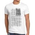style3 Print-Shirt Herren T-Shirt USA Vintage Flagge stars stripes Amerika United States america us