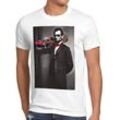 style3 Print-Shirt Herren T-Shirt Skater Abraham Lincoln President USA United States Amerika US Skateboard
