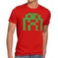 style3 Print-Shirt Herren T-Shirt Alien Invaders Big Bang Sheldon Space astrosmash Cooper Theory 80