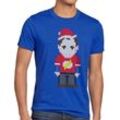 style3 Print-Shirt Herren T-Shirt Weihnachten Sheldon big cooper nikolaus theory winter bang pixel