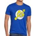 style3 Print-Shirt Herren T-Shirt USB Hero Flash Speicher Blitz Held Logo Comic Action superheld