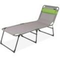 Portal Outdoor Gartenliege Ava green Klappliege Sonnenliege Dreibeinliege Strandliege Liege