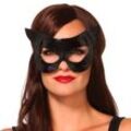 Glänzende Katzen-Maske mit Ohren