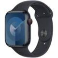 Apple Watch Series 9 45 mm Aluminium (GPS+Cellular) Sportarmband S/M mitternacht