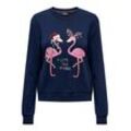 ONLY Sweater ONLYDA CHRISTMAS L/S O-NECK BOX SWT, blau