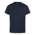 T-Shirt Rundhals-Ausschnitt Barbour blau