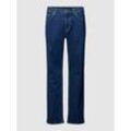 Slim Fit Jeans mit Label-Detail Modell 'Delaware'