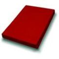 Vario Jersey-Spannbetttuch rot, 190 x 200 cm