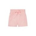 TOM TAILOR DENIM Damen Paperbag-Shorts mit TENCEL(TM) Lyocell, rosa, Gr. XL