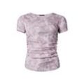 esmara® Damen Mesh-T-Shirt mit modischem Snake-Print, rosa