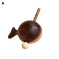 Fivejoy Lernspielzeug Holzfisch Mini Percussion Instrument Toys mit Hammer zum Stressabbau