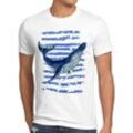 style3 Print-Shirt Herren T-Shirt Blauwal meer ozean tauchen