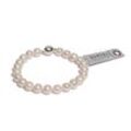 Perlenarmband DI PERLE "Damen Perlenschmuck" Armbänder Gr. 19, Silber 925 (Sterlingsilber), weiß Damen Perlenarmbänder Perlenschmuck
