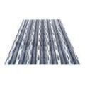Teppich OBSESSION "My Waves 305" Teppiche Gr. B/L: 200 cm x 290 cm, 22 mm, 1 St., blau Esszimmerteppiche Uni Farben, Hoch-Tief Effekt, besonder weich, Wohnzimmer