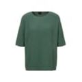 3/4 Arm-Pullover BOSS ORANGE "C_Flamber Premium Damenmode" Gr. M (38), grün (open green354) Damen Pullover Rundhalspullover mit Rundhalsausschnitt
