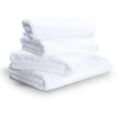 Handtuch Set MÖVE "Superwuschel" Handtücher (Packung) Gr. (4 St.), weiß (snow) Handtuch-Sets extra weiches und voluminöses Frottierset