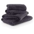 Handtuch Set MÖVE "Superwuschel" Handtücher (Packung) Gr. (4 St.), grau (dark grey) Handtuch-Sets extra weiches und voluminöses Frottierset