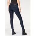 Skinny-fit-Jeans G-STAR RAW "Midge Zip" Gr. 34, Länge 32, blau (dark aged, neutro stretch denim) Damen Jeans Röhrenjeans mit Reißverschluss-Taschen hinten