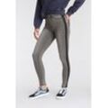 Skinny-fit-Jeans ARIZONA "Ultra Stretch" Gr. 40, N-Gr, grau (grey, used) Damen Jeans Röhrenjeans High Waist mit seitlichem Streifen