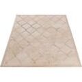 Teppich SEHRAZAT "Lara 700" Teppiche Gr. B/L: 160 cm x 230 cm, 10 mm, 1 St., beige Esszimmerteppiche Hoch-Tief-Struktur, mit Glanz, Wohnzimmer