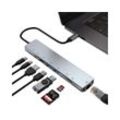 yozhiqu USB-Verteiler 8-in-1 USB-C-Hub Typ-C HDMI RJ45 (1-St)