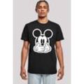 F4NT4STIC T-Shirt Disney Micky Maus Don’t Speak Herren,Premium Merch,Regular-Fit,Basic,Bedruckt, schwarz