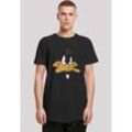F4NT4STIC T-Shirt Looney Tunes Daffy Duck Big Print, schwarz