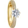 VANDENBERG Damen Ring, 585er Gelbgold mit 61 Diamanten, zus. ca. 1,50 Karat, gold, 60