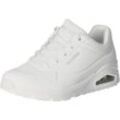 SKECHERS® Uno Sneaker "Stand on Air", Lederimitat, Schnürung, für Damen, weiß, 40