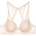 Triumph Amourette Charm Delight WHP Bügel-BH, Schmetterlings-Rücken, Push-Up, für Damen, beige, 85E