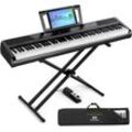 MUSTAR Digitalpiano Tragbares E-Piano Anfängerklavier mit semi-gewichteten Tasten (1-St)
