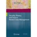 Security Privacy And Trust In Modern Data Management Kartoniert (TB)