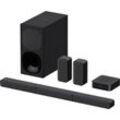Sony HT-S40R Kanal- 5.1 Soundbar (Bluetooth, 600 W, inkl. kabelgebundenem Subwoofer, kabellosen Rear-Lautsprechern), schwarz