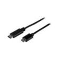 Com usb-c to Micro-B Cable - m/m - 0,5m - USB2.0 - USB-Kabel - usb Typ c (m) bis Micro-USB Type b (m) - USB2.0 - 50cm - Schwarz (USB2CUB50CM)