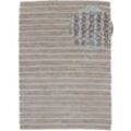 Teppich CARPETFINE "Lara" Teppiche Gr. B/L: 160 cm x 230 cm, 6 mm, 1 St., grün Baumwollteppiche Wendeteppich aus JuteBaumwolle, Wohnzimmer